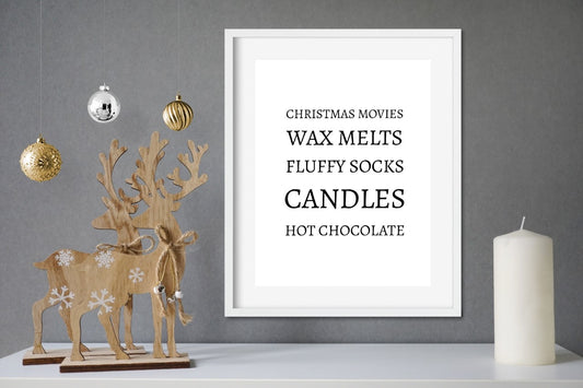 Christmas Print | Christmas Cosy List | Christmas Décor | Quote Print