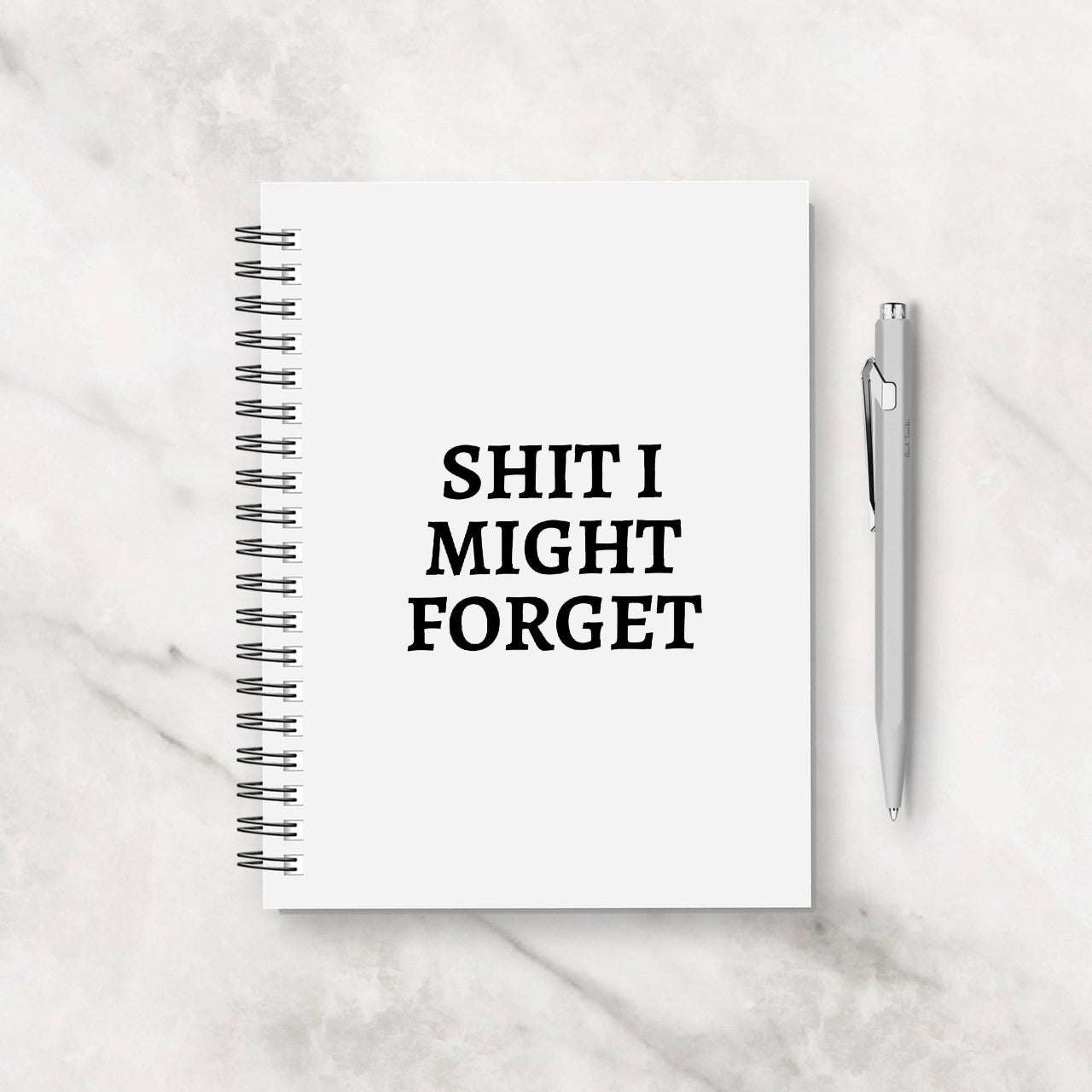 Funny Notebook | Shit I Might Forget | Funny Planner | Quote Notebook